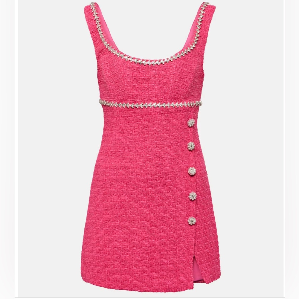 ✨NWT ✨ SELF PORTRAIT Mini Boucle Dress in Pink